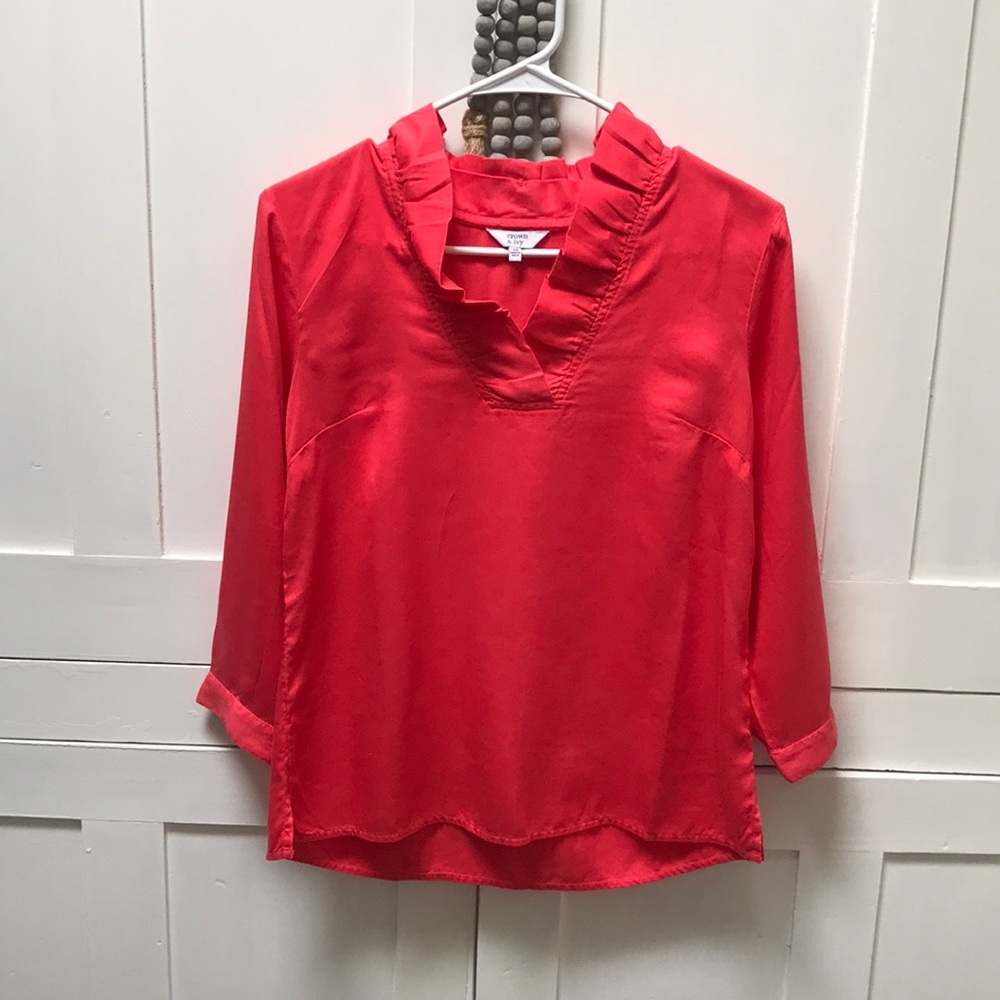 crown & ivy 3/4 sleeve shirt